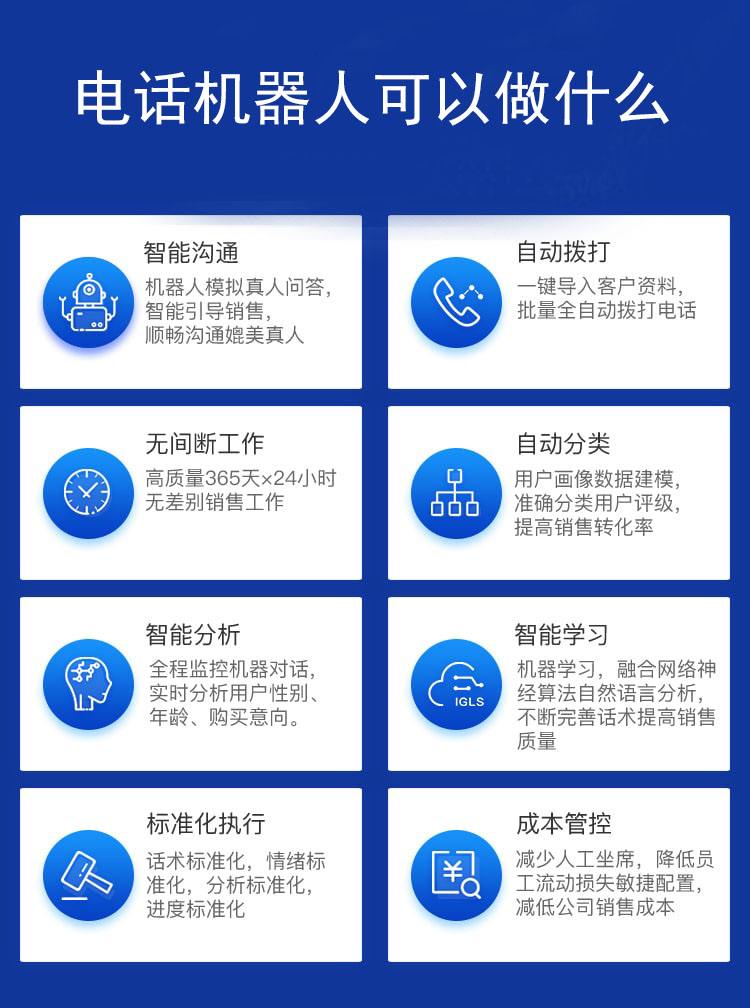 武漢人工智能電話電銷機器人功能(人工智能語音電話銷售)